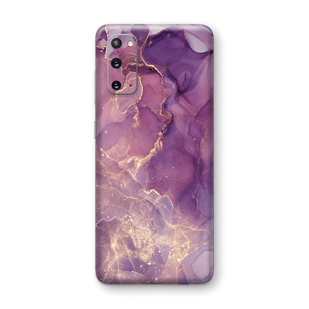 Samsung Galaxy S20 SIGNATURE AGATE GEODE Purple-Gold Skin, Wrap, Decal, Protector, Cover by EasySkinz | EasySkinz.com