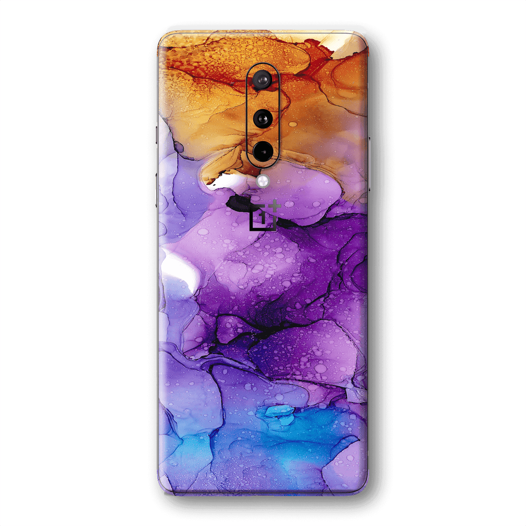 OnePlus 8 SIGNATURE AGATE GEODE Amber-Purple Skin, Wrap, Decal, Protector, Cover by EasySkinz | EasySkinz.com