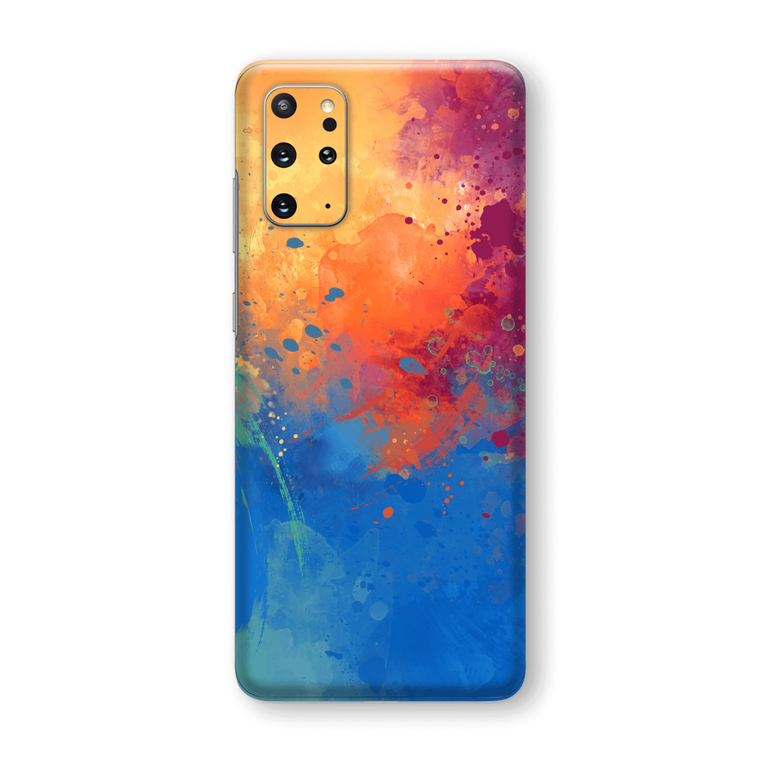 Samsung Galaxy S20+ PLUS Print Custom Signature Abstract Sunset Orange Blue Purple Canvas Skin Wrap Decal by EasySkinz