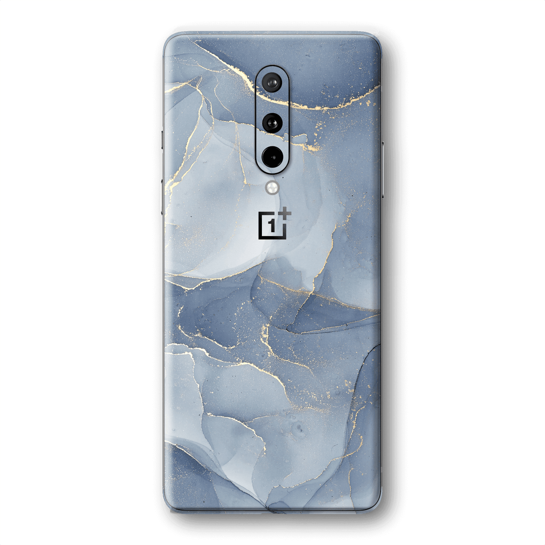 OnePlus 8 SIGNATURE AGATE GEODE Steel Blue-Gold Skin, Wrap, Decal, Protector, Cover by EasySkinz | EasySkinz.com