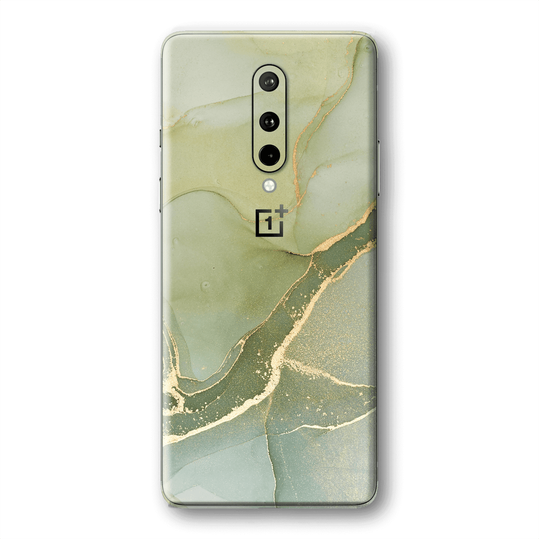 OnePlus 8 SIGNATURE AGATE GEODE Green-Gold Skin, Wrap, Decal, Protector, Cover by EasySkinz | EasySkinz.com