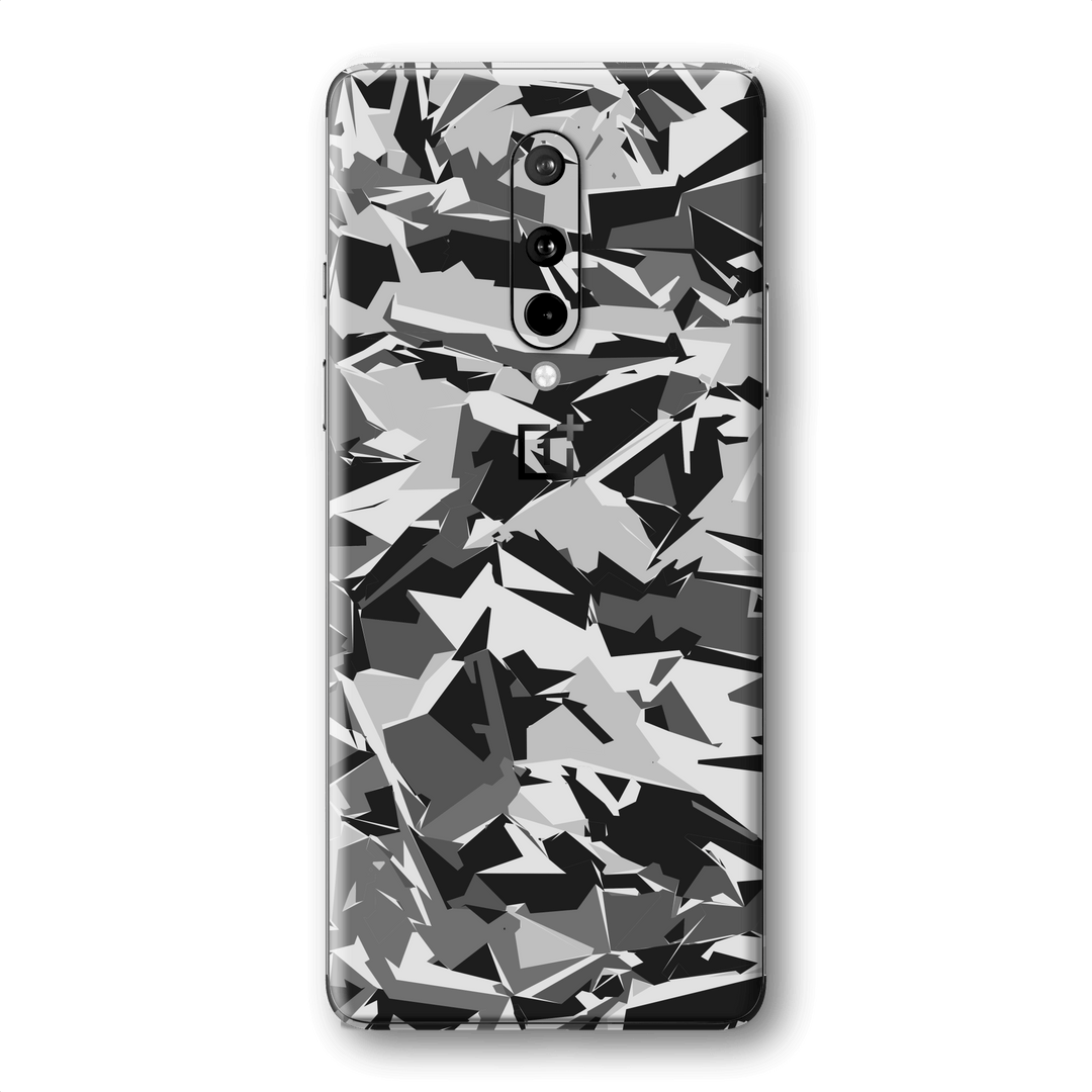 OnePlus 8 Print Custom Signature Black and White Camo Camouflage Abstract Skin Wrap Decal by EasySkinz | EasySkinz.com