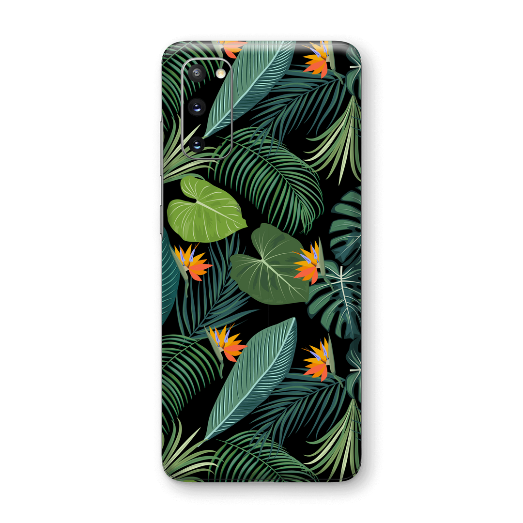 Samsung Galaxy S20 Print Printed Custom SIGNATURE JUNGLE Tropical LEAVES Skin Wrap Sticker Decal Cover Protector by EasySkinz