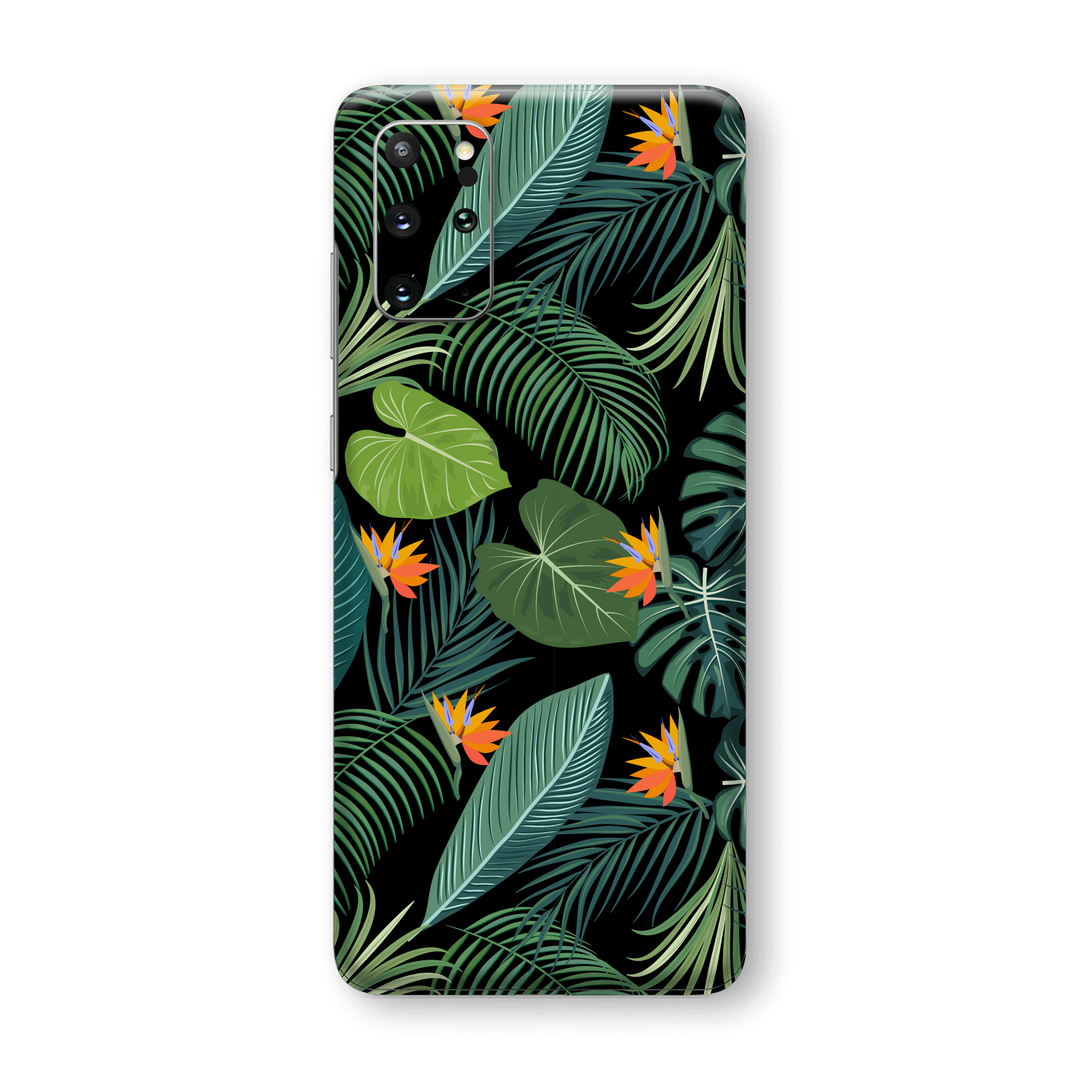 Samsung Galaxy S20+ PLUS Print Printed Custom SIGNATURE JUNGLE Tropical LEAVES Skin Wrap Sticker Decal Cover Protector by EasySkinz