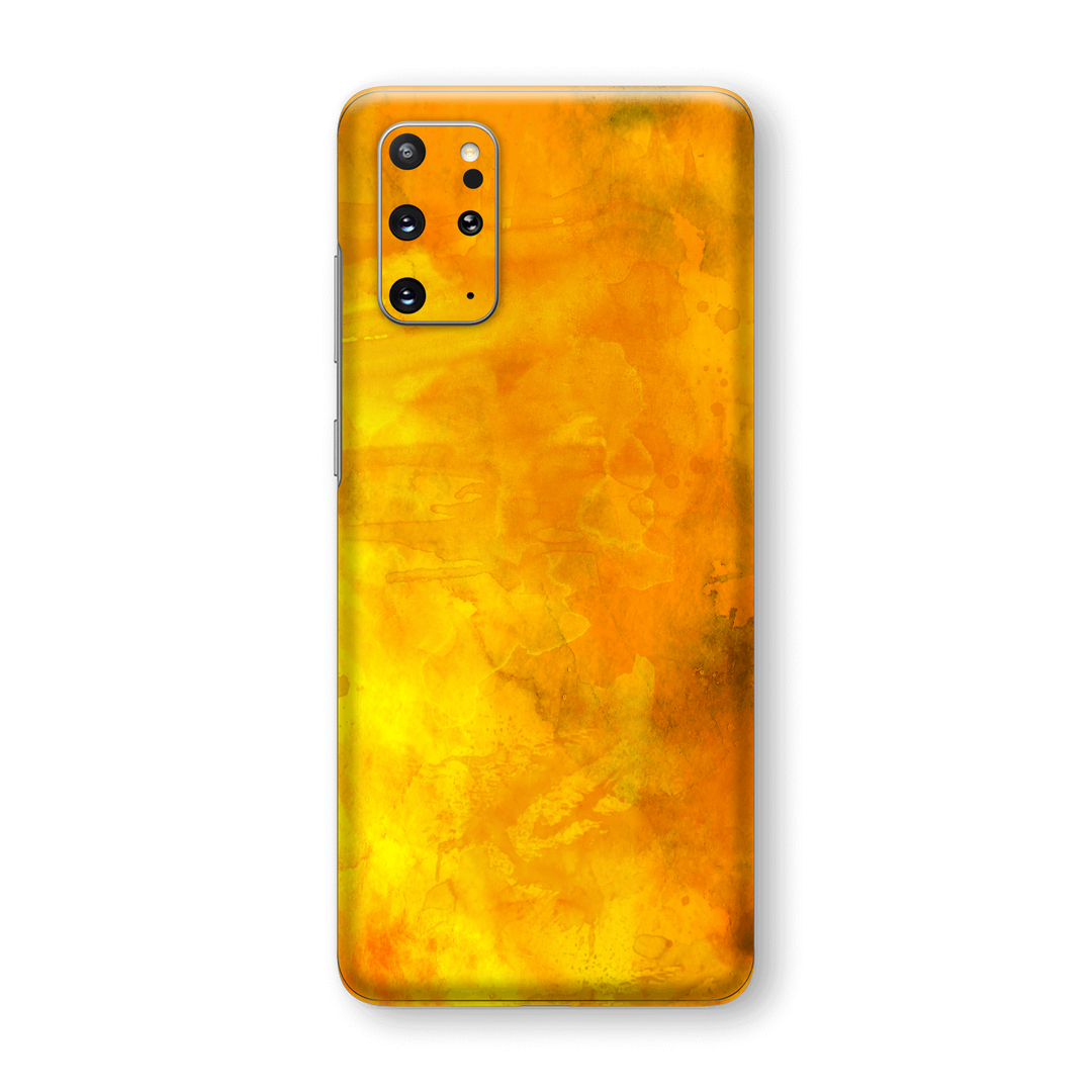 Samsung Galaxy S20+ PLUS Print Custom Signature Abstract Orange Paint Skin Wrap Decal by EasySkinz