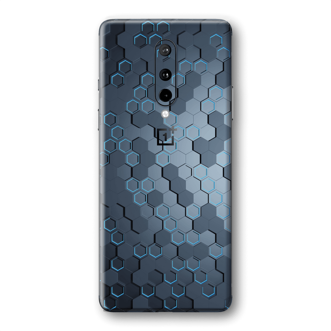 OnePlus 8 SIGNATURE Blue HEXAGON Skin, Wrap, Decal, Protector, Cover by EasySkinz | EasySkinz.com