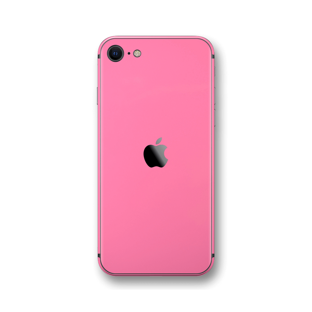 iPhone SE (2020) Hot Pink Gloss Finish Skin Wrap Sticker Decal Cover Protector by EasySkinz