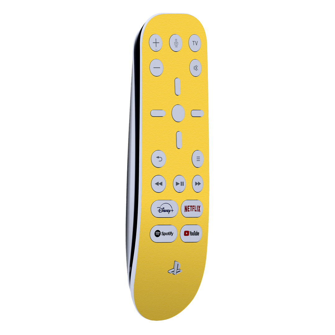 PS5 Playstation 5 Media Remote Skin - Luxuria Sweet Lemon Yellow 3D Textured Skin Wrap Decal Cover Protector by EasySkinz | EasySkinz.com
