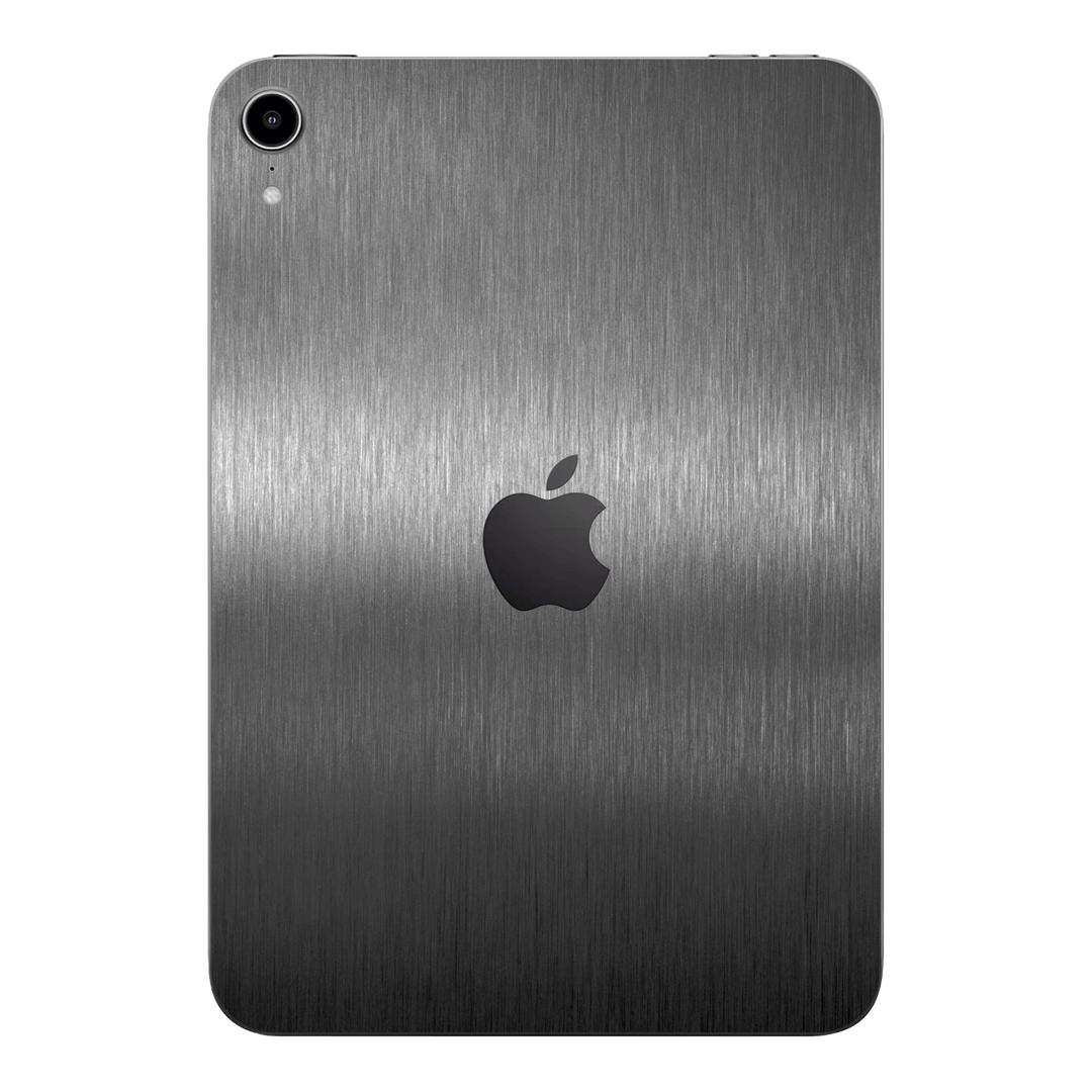 iPad MINI 6 2021 Brushed Metal Titanium Metallic Skin Wrap Sticker Decal Cover Protector by EasySkinz | EasySkinz.com