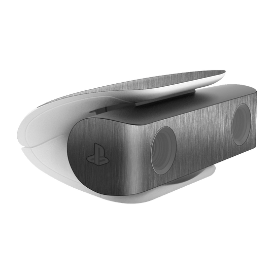 PS5 Playstation 5 HD Camera Skin - Brushed Metal Titanium Metallic Skin Wrap Decal Cover Protector by EasySkinz | EasySkinz.com