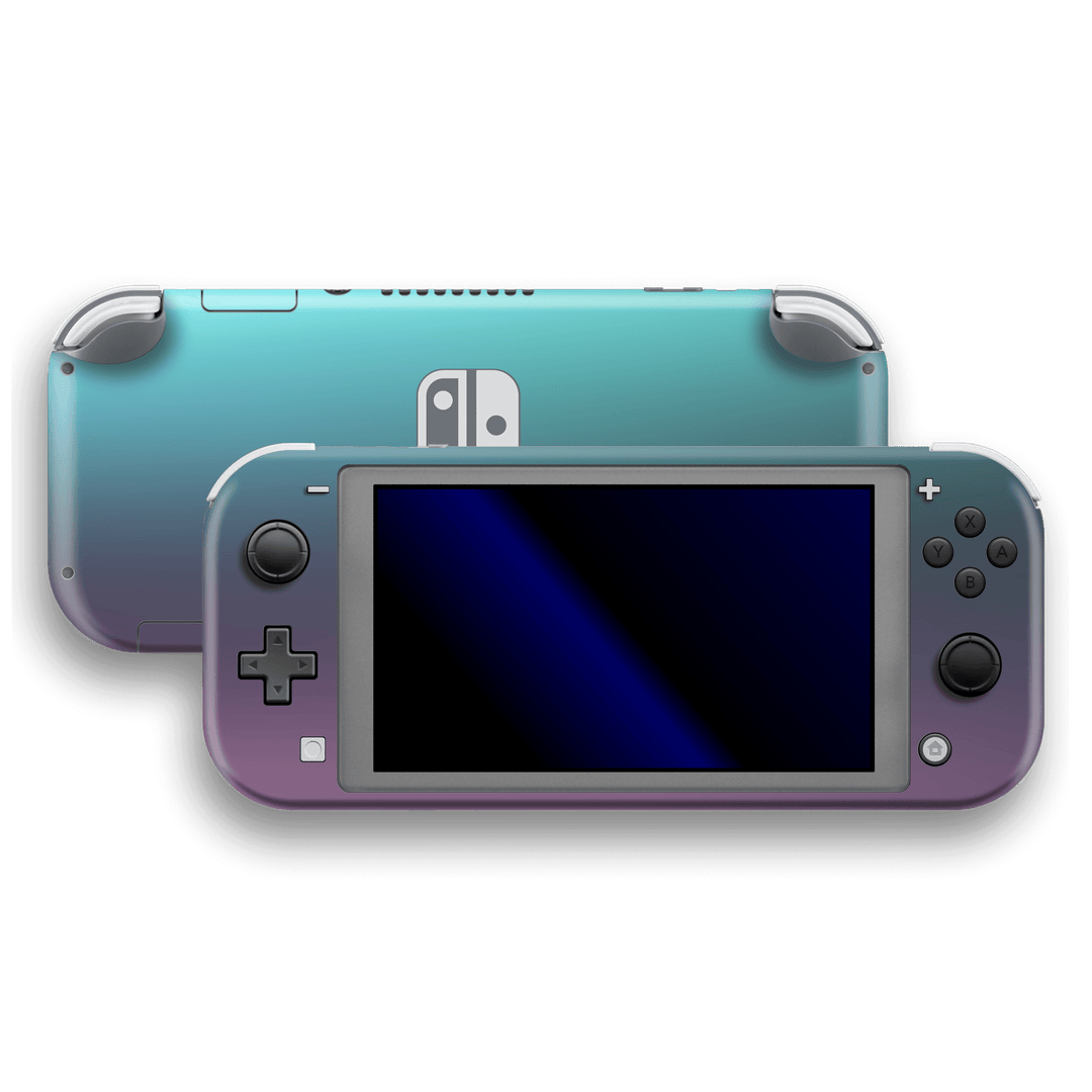 Nintendo Switch LITE Chameleon Turquoise Lavender Skin Wrap Sticker Decal Cover Protector by EasySkinz