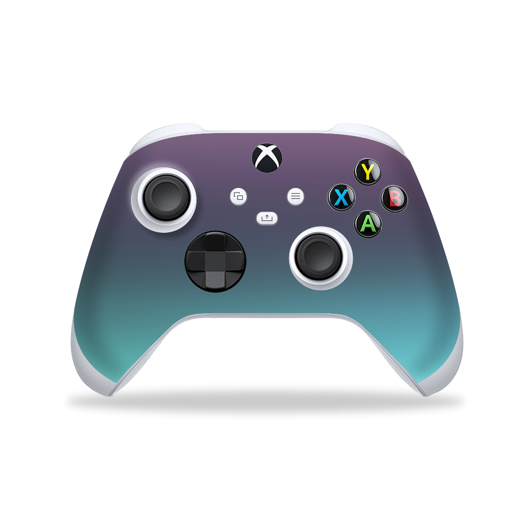 XBOX Series X CONTROLLER Skin - Chameleon Turquoise Lavender Colour-changing Skin, Wrap, Decal, Protector, Cover by EasySkinz | EasySkinz.com