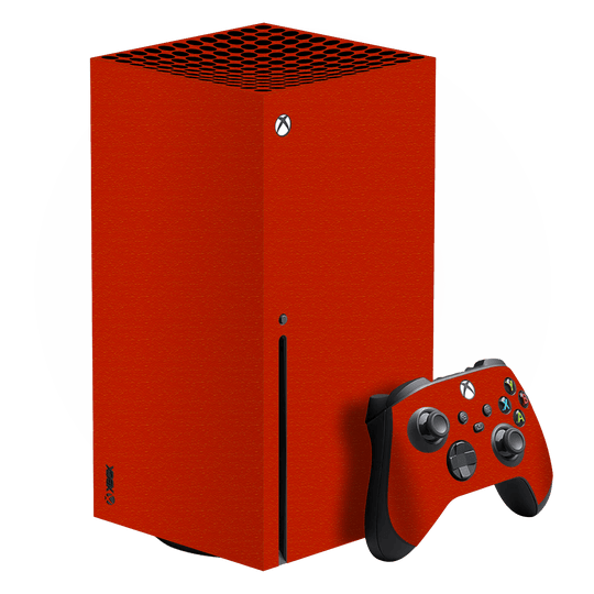 XBOX Series X Luxuria Red Cherry Juice 3D Textured Skin Wrap Decal Cover Protector by EasySkinz | EasySkinz.com